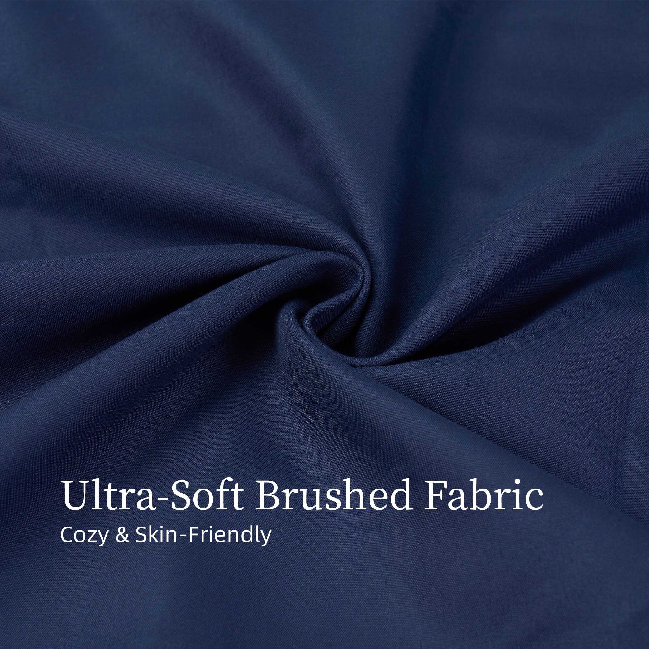 Bedding Full Bed Sheets Set - 4 Piece Bedding - Brushed Microfiber - Shrinkage And Fade Resistant - Easy Care (Full, Navy Blue)_voghion.com